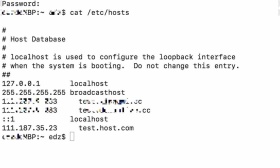 Mac修改hosts文件