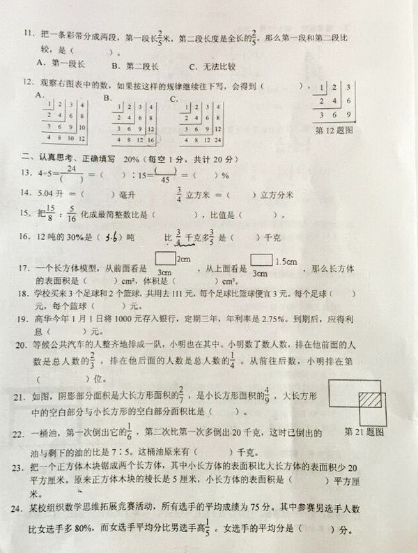 定了，就在后天，玄武区六年级调研考试！附2016年玄武区考试试卷！