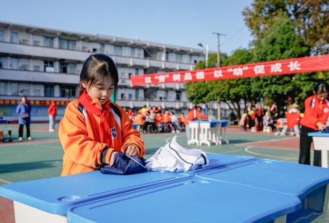 湖南通道：賽勞動技能 助學生成長