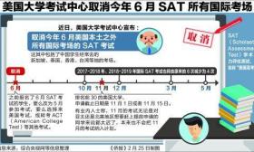 6月SAT只能在美考 留学圈：“美国梦冰季”来临