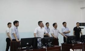 郭毅浩局长视察高考考点准备工作
