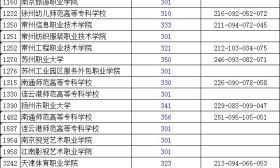 江苏省2018年普通高校招生体育类、艺术类高职（专科）平行院校志愿投档线