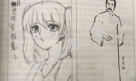 小学生课本涂鸦走红，老师气得摔钢笔，网友：未来都是大画家