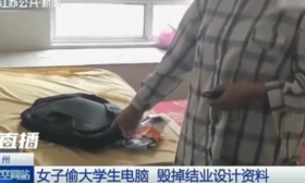 女子偷大学生电脑 期末设计资料被毁：密码打不开 格式化了
