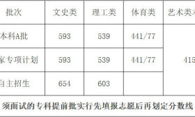 海南高考分数线公布：本科A批文科593分，理科539分