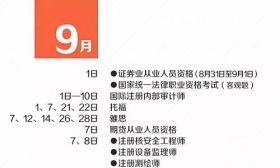 大学该考几个证？收好这份新学期考试月历