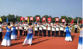 校园风铃丨翠岗中学：校运会开幕式演绎全国民族团结进步景象