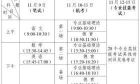 2019年全省中職學(xué)業(yè)水平考試時間安排 