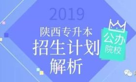 2019陕西省专升本公办院校招生专业解析