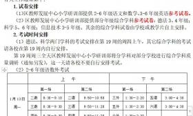全市小学期末考试时间及鼓楼、秦淮期末区统考计划！附期末三问