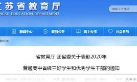 优秀！南通近百名学生获全省表彰！