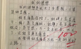 小学生作文“爱情”让人意想不到，想象力丰富，老师连声表扬