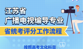 江苏省广播电视编导专业省统考评分工作流程
