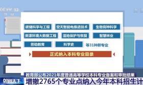考生须知！今年本科招生计划有变化 涉及2765个专业