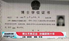高学历精英诈骗 北大毕业博士诈骗2600万获刑10年
