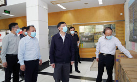 潘漫率队检查指导厅机关直属事业 单位疫情防控工作