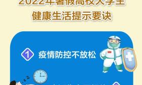 @大学生 ，2022年暑假健康生活提示要诀来了