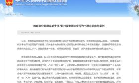教育部公开曝光7起违反师德师风典型案例