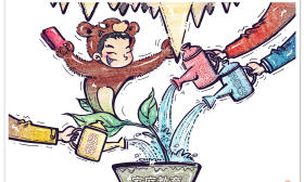插话绘 | 纵容孩子敲断万年钟乳石，家长才是真的“熊”