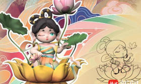 国潮设计吹来“敦煌风”！00后设计的动漫手办很惊艳