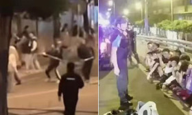 网上对骂不过瘾？14名未成年约架持械斗殴，现场惨不忍睹