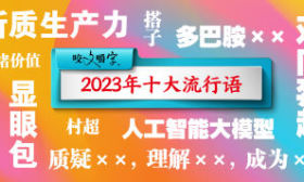 2023年“十大流行语”公布，人工智能大模型、村超等入选