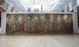 “中国壁画经典艺术全国巡展”首站北京开展，展出百余幅作品