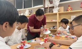 “中国梦·非遗行”文化传承公益活动走进济南稼轩学校