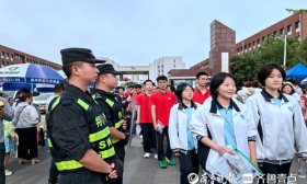 济南特巡警为平安“加分”，为梦想护航