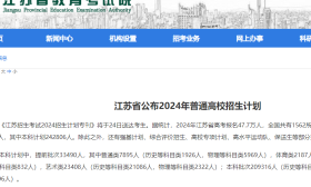 江蘇省公布2024年普通高校招生計(jì)劃