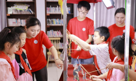 南财学子走进农家书屋举办爱心暑托班，为青少年送上“七彩假期”