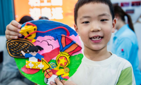 粘土画 迎奥运