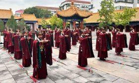 佾舞献礼 济南旅游学校学子与先贤开展一场跨越时空的见面