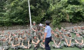 军训期间学反诈 守护师生钱袋子
