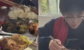 开完家长会去孩子食堂吃饭，儿子一餐仅花8元，妈妈：心疼得落泪