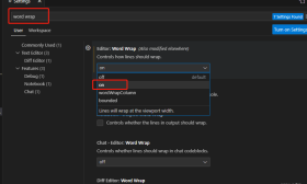 vscode使用-设置自动换行