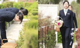 00后女孩當“職業掃墓人”，月薪4000多元，每天鞠躬上百次
