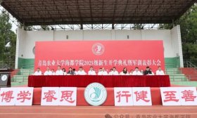 青岛农业大学海都学院举行2025级新生开学典礼暨军训表彰大会