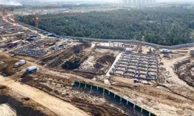 烟台理工学院高新校区建设中